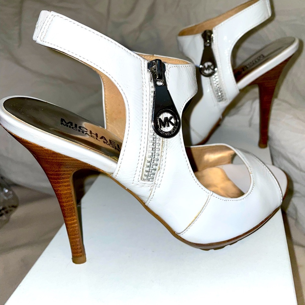 Michael Kors white high heel